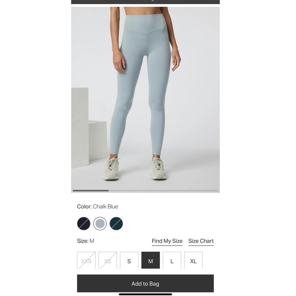 NWT Vuori Chilled Out Legging Size M Chalk Blue